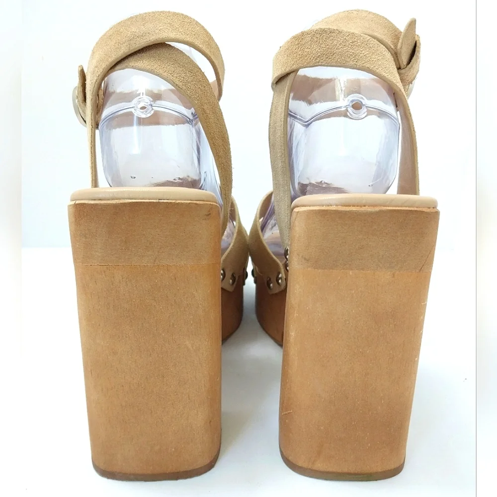 Sam Edelman Rosalind Suede Leather‎ Platform Sandals, Size 10| EUR 40